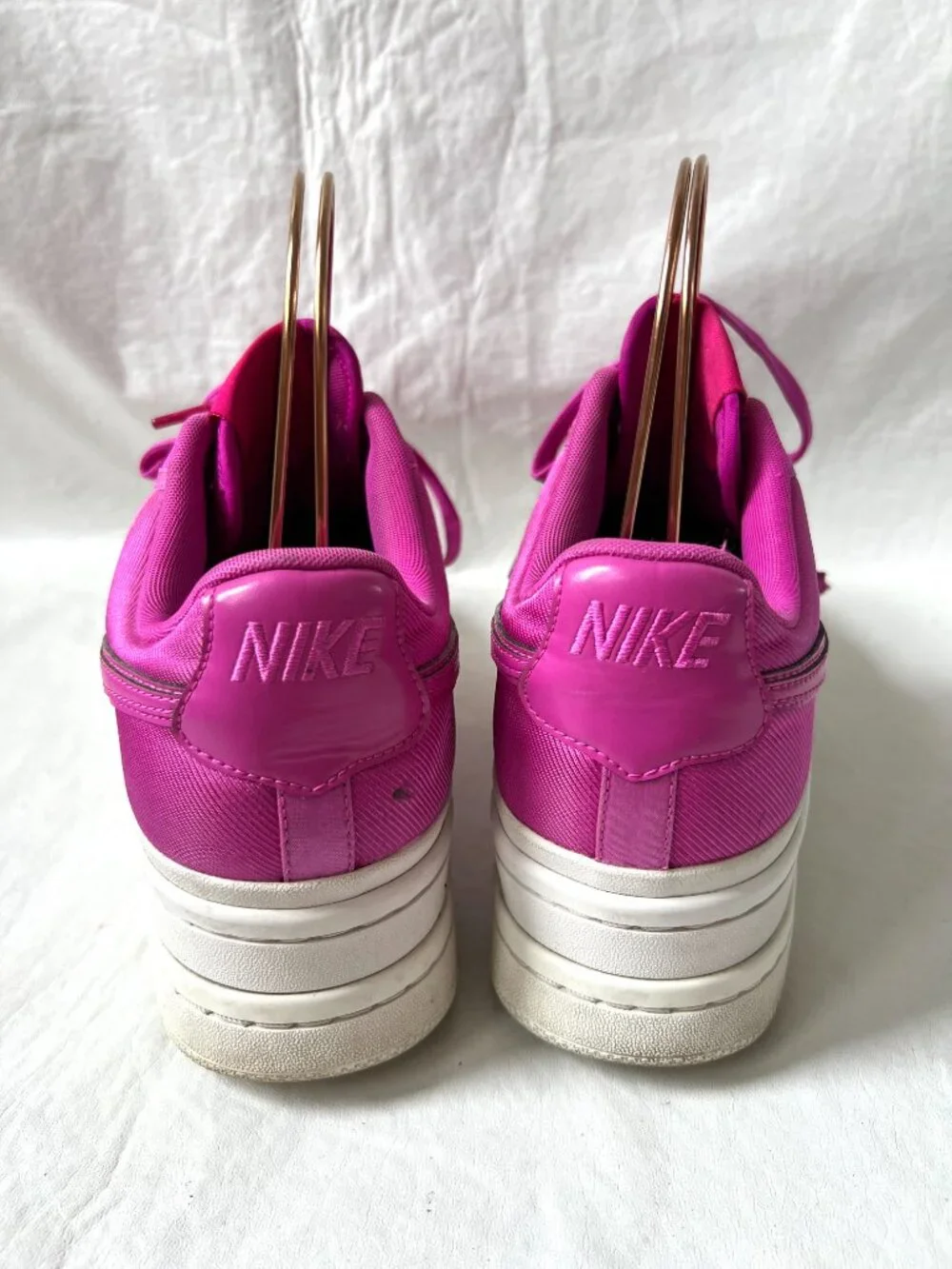 Nike platform sneakers Vandal 2K Hyper Magenta pink nylon strap womens 11 shoes